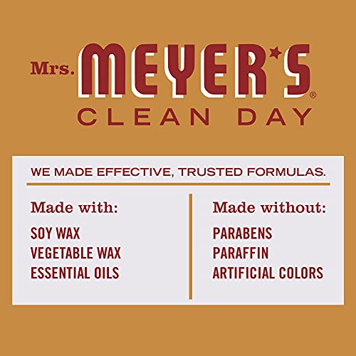 MRS. MEYER'S CLEAN DAY Soy Aromatherapy Candle, Apple Cider, 7.2 oz, 2 Pack