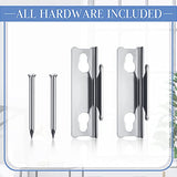 Wesiti 4 Packs Curtain Single Rods Bulk for Windows Adjustable Tension Rod for Door Kitchen Valance Sash Curtains, Bracket and Hardware Included(25-42 Inch,White)