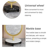 Full-Length Mirror Home Floor-Standing Full-Length Mirror, Rotatable and Movable Dressing Mirror, Bedroom Fitting Mirror, Dressing Mirror Full Length Floor Mirror (Black A)