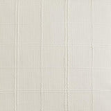 ZeeMart Linen Checked Throw Pillow Covers Set of 2, 18x18 Inch Ivory/Cream, Farmhouse Decorative Single Sided Grid Embroidered Couch Pillow Cases Off White Cotton Linen Cushion Covers