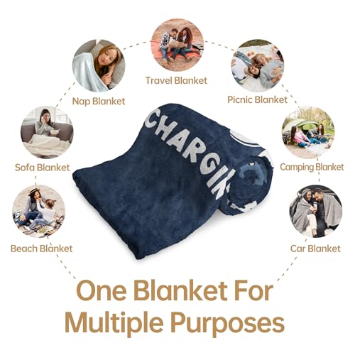 Funny Gifts for Grandpa, Grandpa is Charging Sloth Blanket, Birthday Gifts for Grandpas from Grandkids,Grandpas Gitts for Fathers Day, Soft Sloth Blanket for Grandfather 60" x 50"