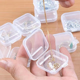 30Pcs Small Transparent Jewelry Storage Cases Travel Jewelry Organizer Boxes Organizer for Necklace Bracelet Ring Holder Cases