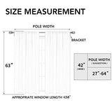 Easy-Going Rod Pocket Blackout Curtains for Bedroom, Room Darkening Window Curtains for Living Room, Thermal Insulated Noise Reduction Solid Window Drapes, 2 Panels(42x63 in, White)