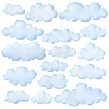 DECOWALL DS9-1702 Clouds Kids Wall Decals Wall Stickers Peel and Stick Removable Wall Stickers for Kids Nursery Bedroom Living Room