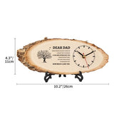 BeauGift Dad Gifts for Fathers Day from Daughter Son, Dad Birthday Gifts for Daddy, Wooden Clock Birthday Gift Idea for Father, Fathers Day Present from Child to My Daddy