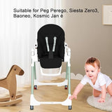 High Chair Cushion, Baby Dining Chair Seat Cover, Seat Cushion Breathable Pad, Foldable Baby Highchair Cover, Protects from Spills and Crumbs for Baoneo, Kosmic Jané, Siesta Zero3 (Black)
