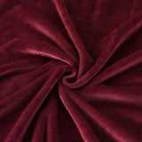 TASTHROW Burgundy Throw Blanket 50x60 Inches, Soft Plush Cozy Fleece Flannel Throw Blanket, Lightweight Warm Throws for Bed, Couch, Bedroom and Living Room, All Seasons