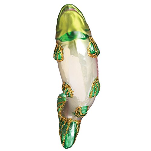 Old World Christmas Fish Collection Glass Blown Ornaments for Christmas Tree Alpine Rainbow Trout 3 x 4.25