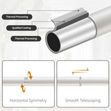 Single Curtain Rod for Windows 28 to 48 Inches(2.3-4ft): 1 inch Diameter Adjustable Curtain Rod, Heavy Duty Curtain Rod with Netted Texture Finials, Size:18-64(weathered white)