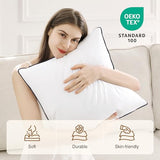 puredown® 12x20 Pillow Inserts Set of 2, Fluffy Overfilled Down Alternative Lumbar Pillows, Soft Plush Decorative Throw Pillows for Couch, Sofa, Bed and Home Decor
