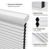 Joydeco Cellular Shades Cordless, 35 Inch Wide Blackout Cellular Blinds for Windows, Waterproof Honeycomb Blinds White Window Coverings for Bedroom, Living Room, Office, Kitchen (35" W x 64" H)