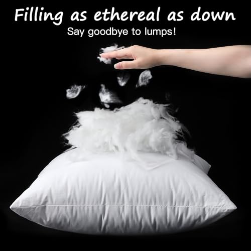 Artscope 20x20 Outdoor Pillow Inserts, Synthetic Down Waterproof Throw Pillow Inserts, Soft Decorative Outdoor Pillows for Couch Sofa Bed Patio Furniture