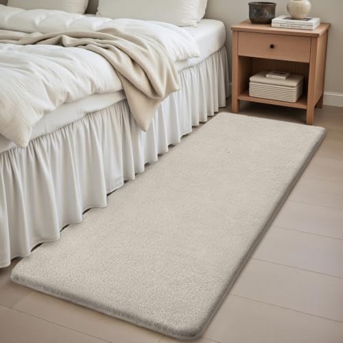 Sour Lemon 2x6 Soft Runner Rugs for Hallways Bedroom, Bedside Taupe Rug
