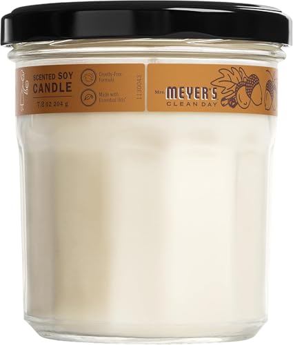 Mrs. Meyer's Soy Aromatherapy Candle, 35 Hour Burn Time, Made with Soy Wax and Essential Oils, Limited Edition Acorn Spice, 7.2 oz - Pack of 2