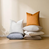 a moment Pack of 4 Couch Pillow Covers,Outdoor Waterproof Cushion Covers for Patio Furniture Garden Pet-Friendly Stain-Resistant Throw Pillow Cases 18x18 inch Blue