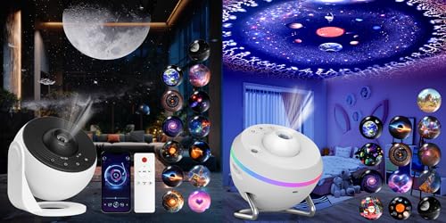 Galaxy Projector for Bedroom Pro Version & Star Projector with Dynamic Meteor White