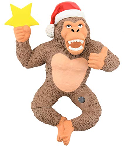 Tree Buddees King Kong Climbing The Tree Funny Christmas Tree Topper - Large 10"
