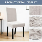 Eco-Ancheng Chair Cover Dining Chair Covers Set of 5 with Bench Chair Cover Parsons Chair Slipcover Jacquard Bench Slipcover Removable Kitchen Chair Protector for Dining Room Hotel Restaurant,16