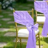 120 PCS Lavender Purple 7x108 Inch Satin Chair Sashes Bows Universal Chair Cover Wedding Birthday Party Celebration Hotel Event Decorations Universal Decorative Strap