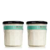 MRS. MEYER'S CLEAN DAY Scented Soy Candle, Large Glass, Basil, 7.2 oz, (Pack of 2)