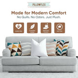 Pillowflex Synthetic Down Pillow Insert - 22x22 Down Alternative, Ultra Soft Large Square Throw Pillow, Couch Sham, Bed Sleeping - 1 Decorative Accent Form