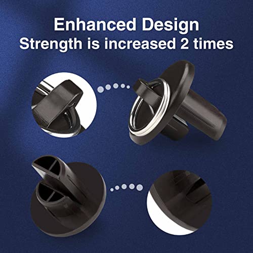 Coolaroo Replacement Parts Shade Tie Downs and End Cap with Ring Kit,Weather Resistance,Compatible with Coolaroo Exterior Roller Shade,Outdoor Blinds(Brown,2 Set)