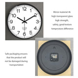 XNM 8 Inch Small White Classic Wall Clock for Living Room Bedroom Kitchen Analog Modern Clocks Battery Operated Minimalist Silent Wall Clock Non Ticking
