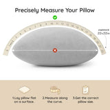AM AEROMAX 22x22 Memory Foam Throw Pillow Inserts, 2 Pack, Square, Gray