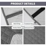 Loveseat Recliner Cover with Console, Waterproof Non-Slip Recliner Cover with Elastic Straps, Sofa for Double Reclining Sofa Furniture Protector for Kids, Pets, Loveseat Covers
