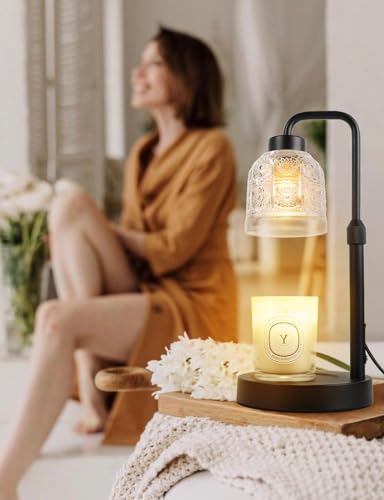 Candle Warmer Lamp with Timer Dimmable, Adjustable Lamp Candle Warmer, Birthday Gifts for Women Mom, Wax Warmer Lamp for Scented Jar, House Warming Gifts New Home Decor