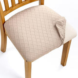 Kifmurase 6Pcs Stretch Chair Seat Covers, Removable Washable Dining Room Chair Covers, Anti-Dust Seat Cushion Slipcovers, Kitchen Seat Slipcovers for Home, Restaurant, Banquet