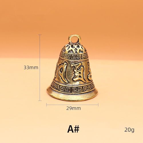 5pcs/Set Mini Antique Bell China's Mini Brass Copper Sculpture Pray Buddha Fengshui Bell Invitation Buddhism Chinese Bells Home Decor