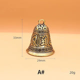 5pcs/Set Mini Antique Bell China's Mini Brass Copper Sculpture Pray Buddha Fengshui Bell Invitation Buddhism Chinese Bells Home Decor