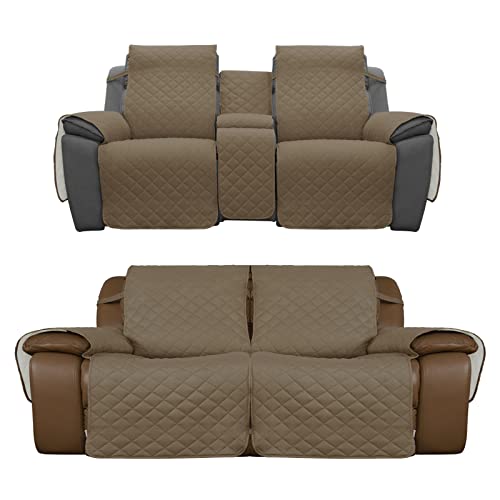 Easy-Going Product Bundles Reversible Loveseat Recliner Cover with Console，Loveseat Recliner Sofa Cover