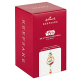 Hallmark Keepsake Ornament 2020 Year-Dated, Star Wars BB-8 Baby's First Christmas, Porcelain with Rattle