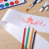 45 Pcs White Blank Satin Sashes Bulk, Plain Pageant Sashes for DIY Sublimation, Slogan Blessing Accessory Wedding Graduation Birthday Party Supplies, 31.5 x 3.7 Inch