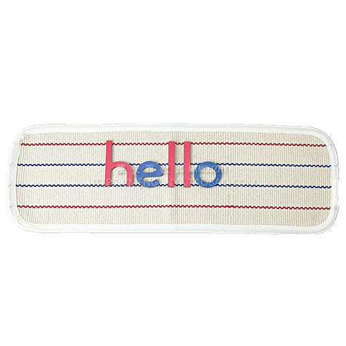 UKELER Kids Rug Montessori Mat Children Playing Mat for Nursery Cotton Working Rug Small Hand Woven Rugs, 23.6''×7.8''