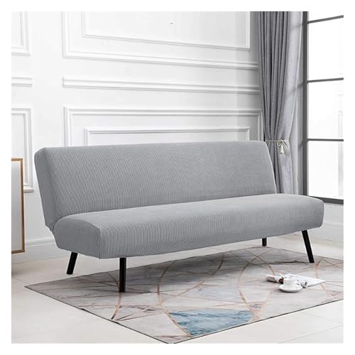 Waterproof Futon Cover Stretch Sofa Bed Slipcover Armless Furniture Protector for RV Camper Full Queen Size Foldable Sofa Bed Loveseat Slipcover Machine Washable(Purple,63-75in/160-190cm)