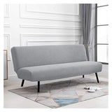 Waterproof Futon Cover Stretch Sofa Bed Slipcover Armless Furniture Protector for RV Camper Full Queen Size Foldable Sofa Bed Loveseat Slipcover Machine Washable(Purple,63-75in/160-190cm)