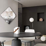 Rectangular eless Vanity Mirror Full Length Mirror Floor Explosion Proof Wall-Mounted Mirror Holder Hotels AN1017 914 (Size : 36cm×36cm)