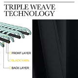 NICETOWN Black Blackout Curtain Blinds - Solid Thermal Insulated Window Treatment Blackout Drapes/Draperies for Bedroom (2 Panels, 42 inches Wide by 63 inches Long, Black)