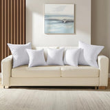 MIULEE 18x18 Pillow Inserts, Firm and Fluffy Decorative Square Throw Pillows for Couch Sofa Bed, Down Alternative with 100% Cotton Cover Pack of 2