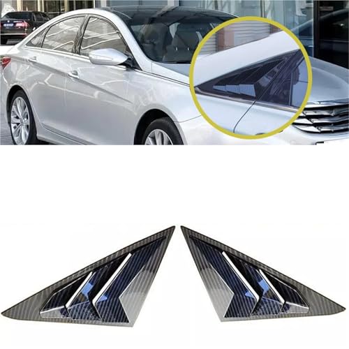 Car Glass Louver Cover Trim Compatible with Hyundai Sonata 2011 2012 2013 2014 Exterior Window Side Door Panel ABS