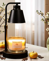 Candle Warmer Lamp with Timer - Adjustable Height & Brightness, 2 Bulbs Included - Flameless Wax Melter for Home