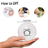 Neioaas Clear Plastic Ball Decor - Set of 12 DIY Christmas Decorative Balls,2.36in DIY Clear Plastic Fillable Balls Ornament for Christmas,Halloween,Birthday,Wedding Decor, Crafts Decorations (60MM)
