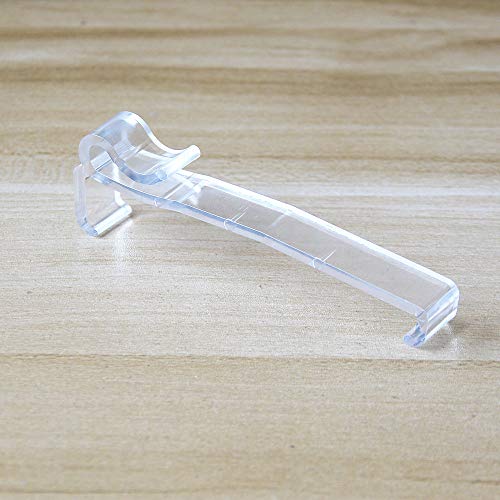 Valance Clips 6pcs 3-1/4'' Window Blinds Hidden Clip Clear Plastic for Horizontal Blinds Valance Retainer Holder