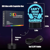 Fathers Day Dad Son Gifts for Teen Boys Girls Year Old Teenager Gifts Him Boyfriend Husband Birthday Gamer Gift Son Brother LED Light Up Acrylic Gaming Lamp Christmas Stocking Stuffers Easter Basket