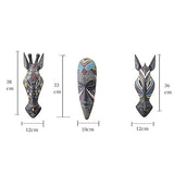 OTARTU African Mask Wall Sculpture Hand Carved African Tribal Wall Mask Art