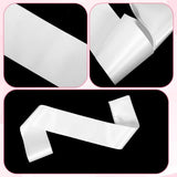 50 Pack Individually Wrapped White Satin Sashes Bulk, 31.5” x 3.7” Plain Blank Sashes for DIY Pageants, Senior 2026, Birthday, Wedding, Sublimation Blanks & Party Decorations