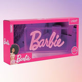 Paladone Barbie Logo LED Neon Pink Sign, Officially Licensed Barbie Merchandise and Room Decor